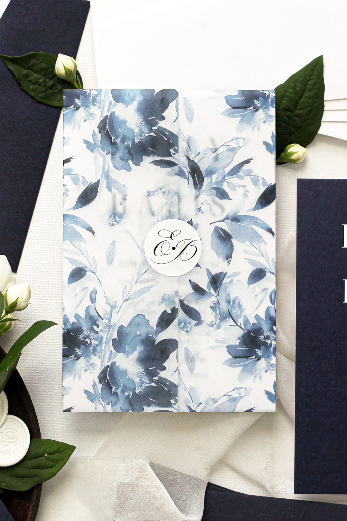 Vellum Jackets Printed Blue