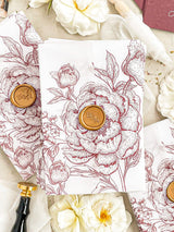 Vellum Jackets Printed Peony Line