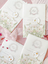 Vellum Jackets Printed Pink Carnations