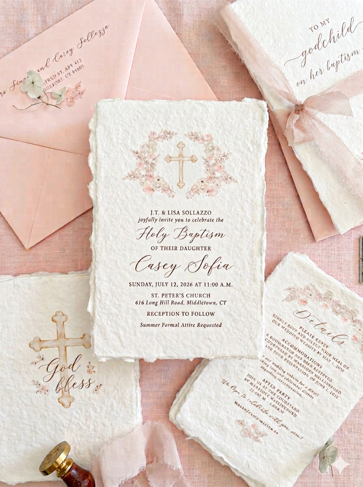 Rosie Christian Invitations